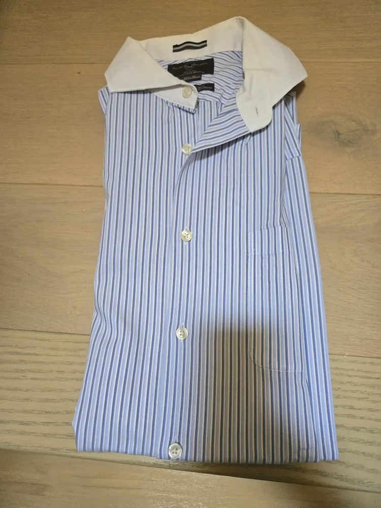Black Brown 1826 Striped Dress Shirt - 16 1/2 x 36 thumbnail
