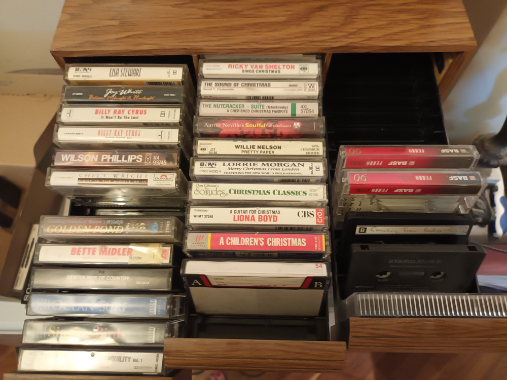 SOLD. Vintage Cassette Tape Storage Cabinet + Tapes - photo 5