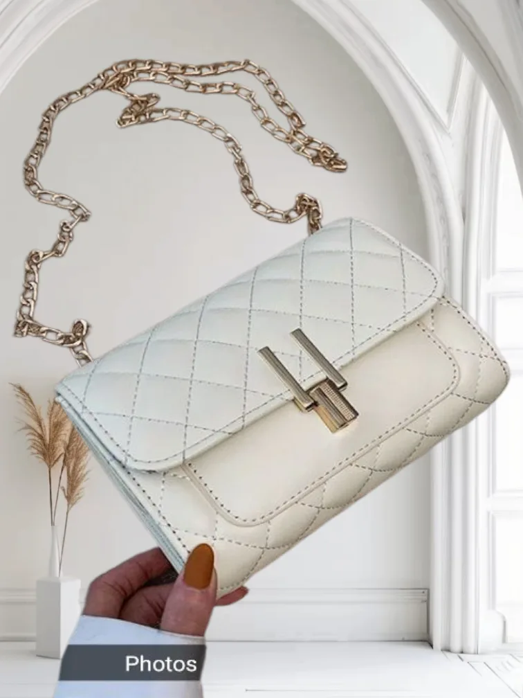 White Quilted Crossbody Bag thumbnail
