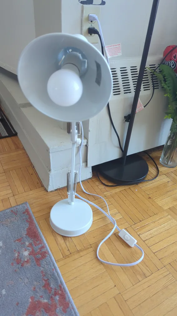 Adjustable White Desk Lamp thumbnail
