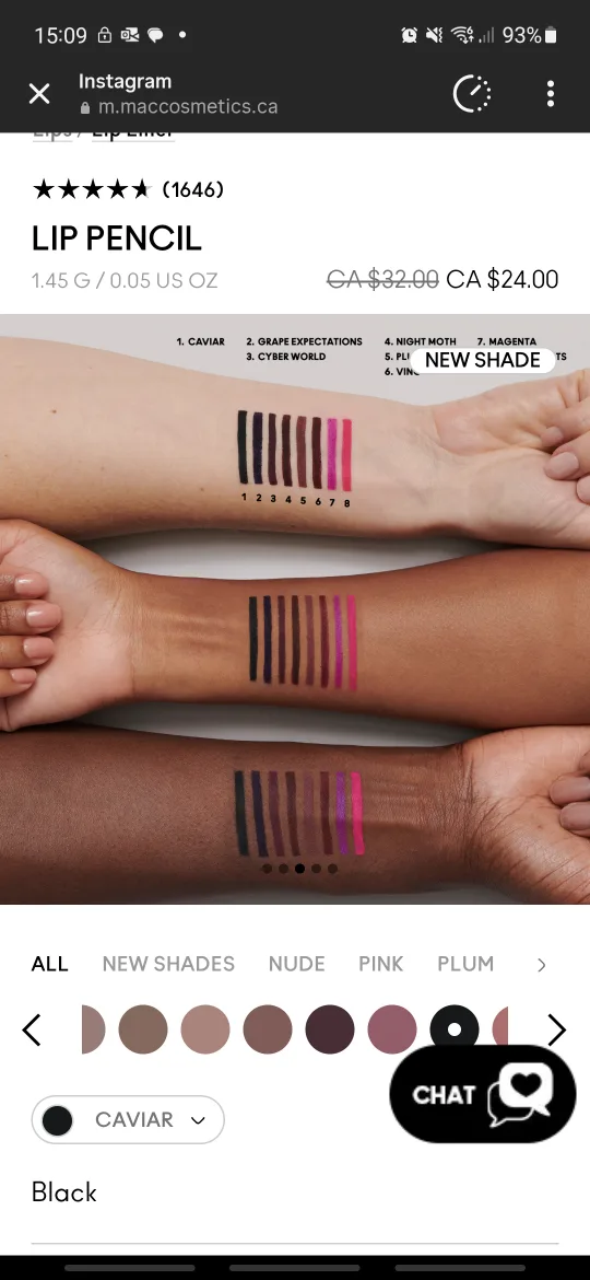 MAC Lip Pencil - Caviar (Black) image indicator(5)