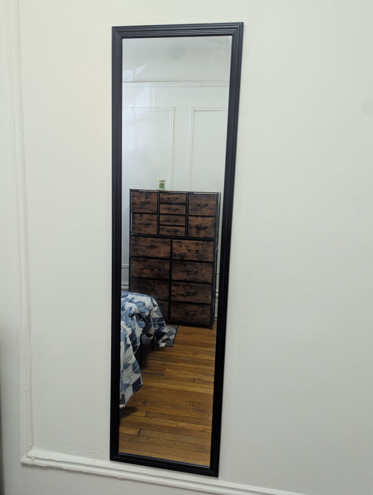 Black Framed Wall Mirror