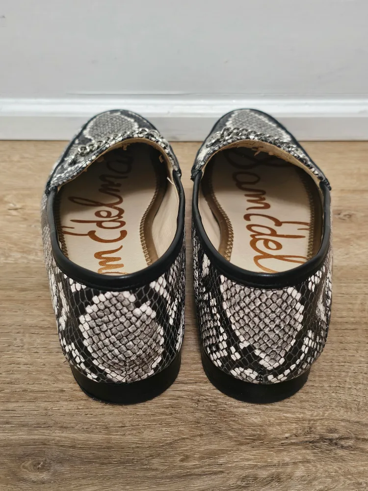 sz 7.5/8 Sam Edelman Leather Snakeskin Loafer image indicator(3)