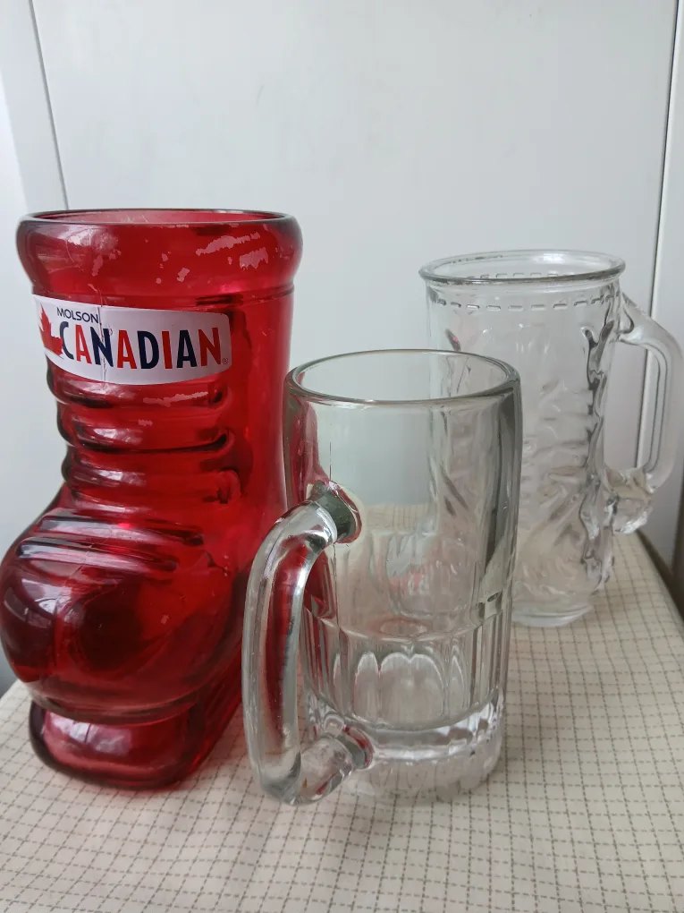 🇨🇦2 Boot Glass Mugs & 1 Clear Beer Mug available. 🍁 thumbnail