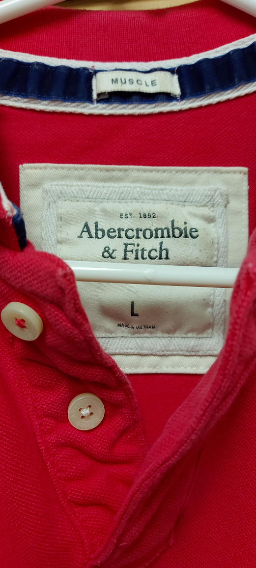 Abercrombie & Fitch Red Muscle Polo - Size L - photo 2