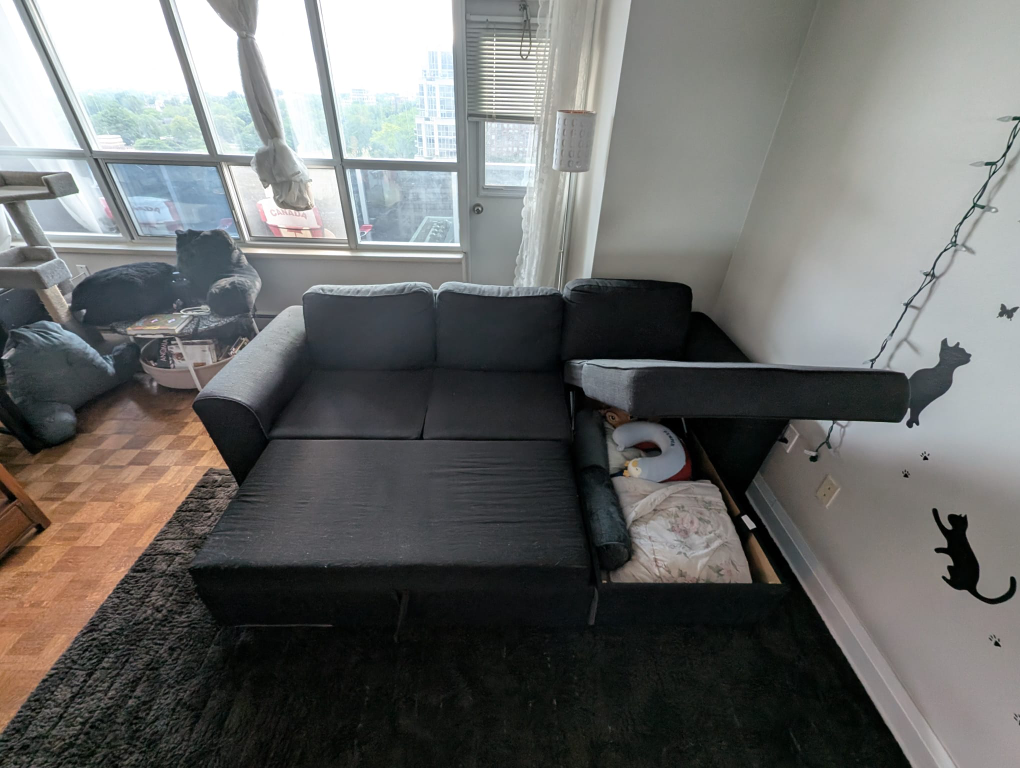 Dark Grey Sectional Sofa - photo 4