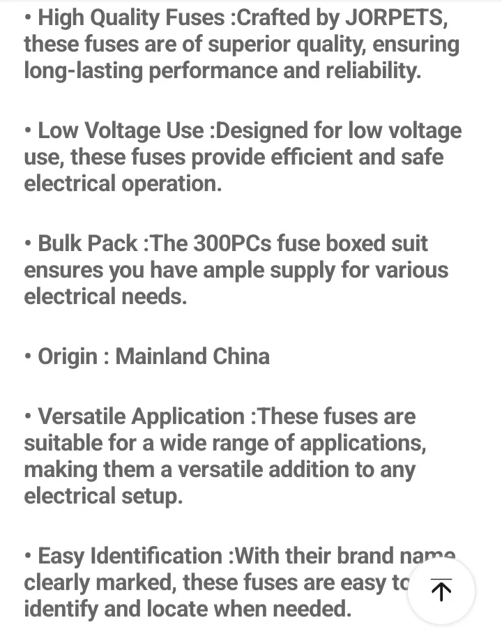 JORPETS Assorted Blade Fuses - 60pcs image indicator(5)