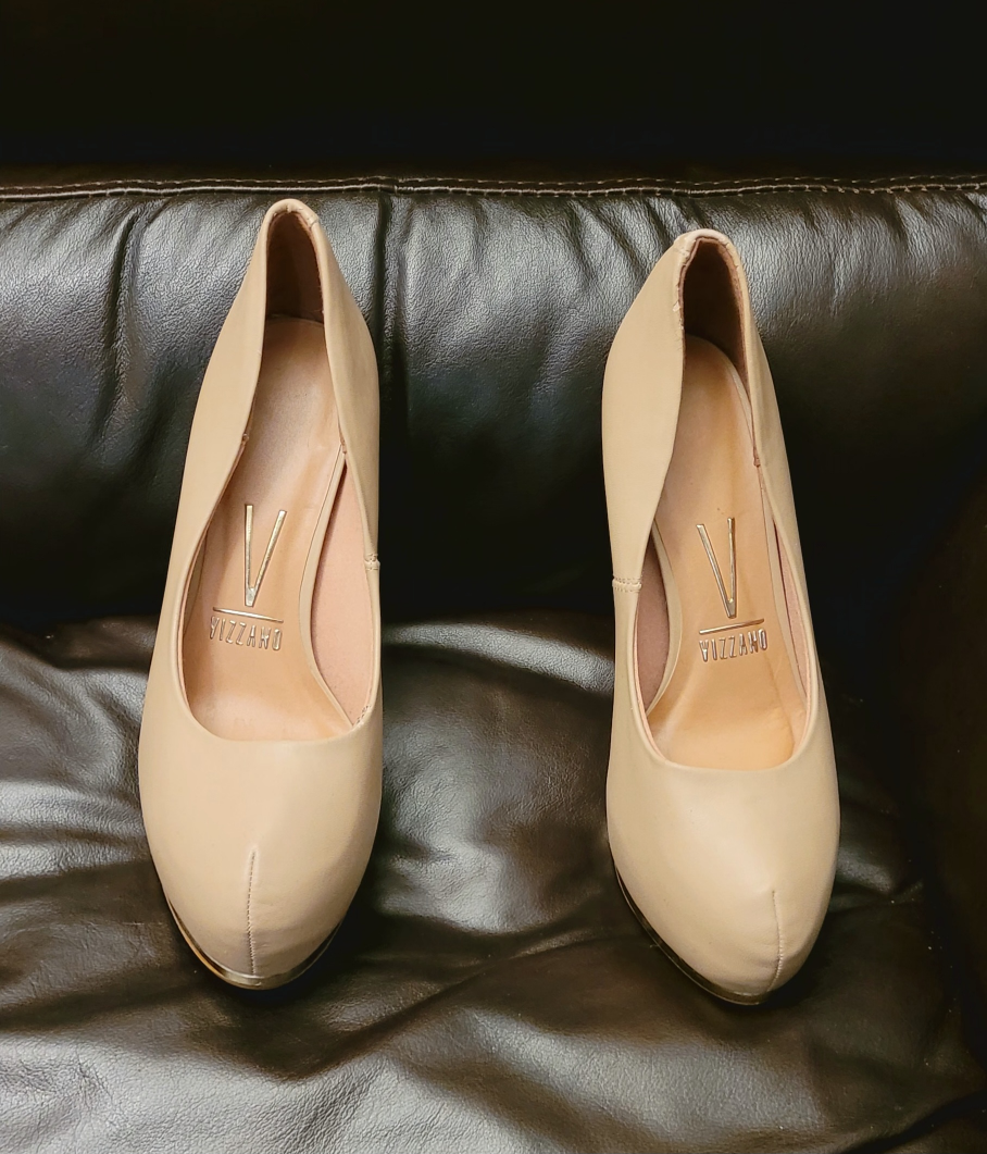 Vizzano Beige Heels - Size 7