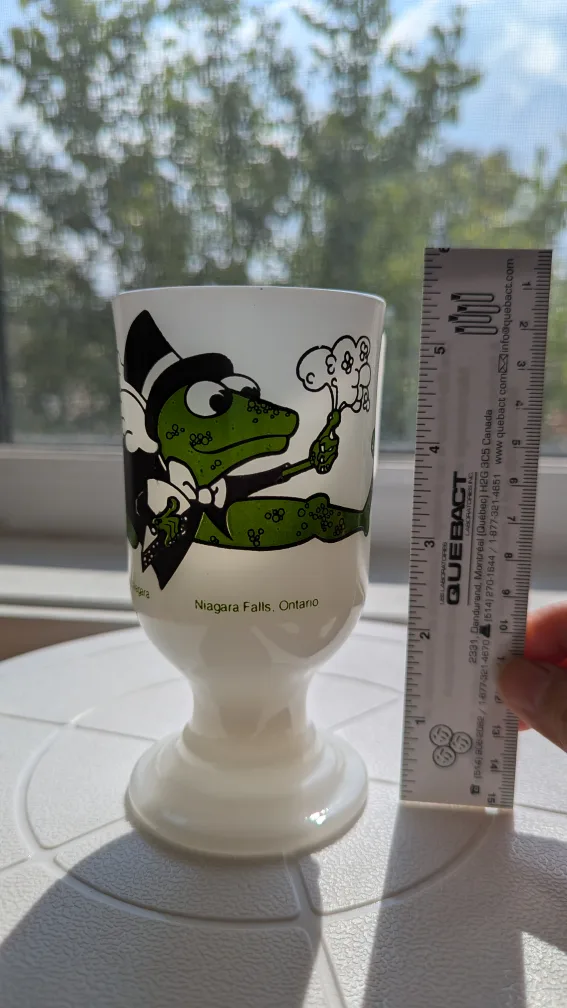 Vintage Froggie Niagara Falls Milk Glass Mug 🇨🇦 image indicator(2)