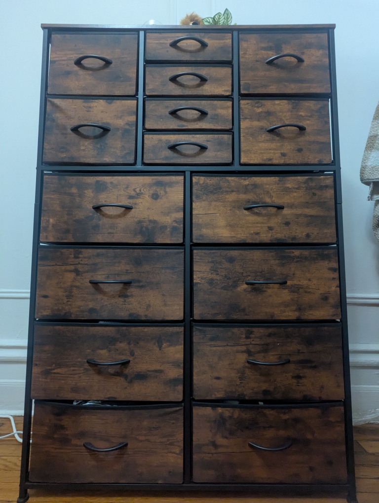 Fabric Drawer Dresser Storage