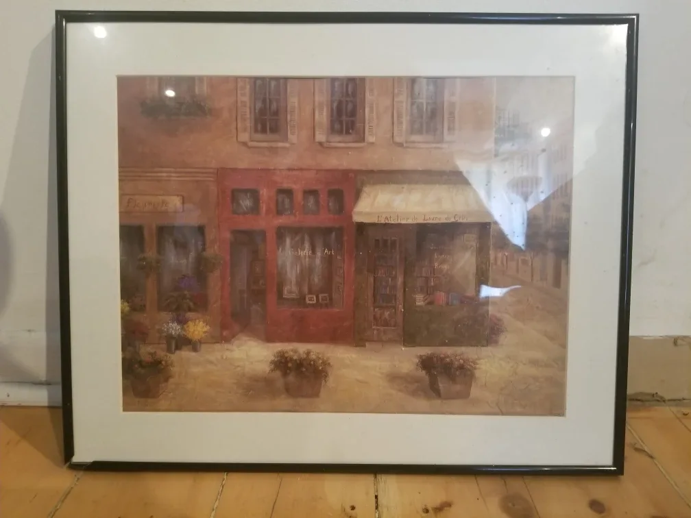 Framed Art Print - European Street Scene thumbnail