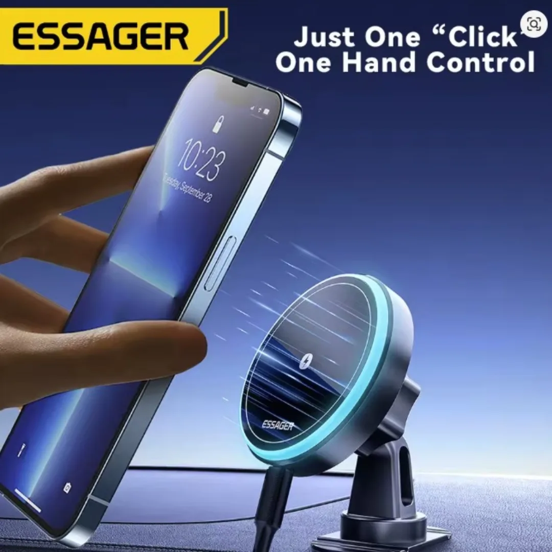 Magnetic Wireless Charger Car Phone Holder 15W - Dash thumbnail