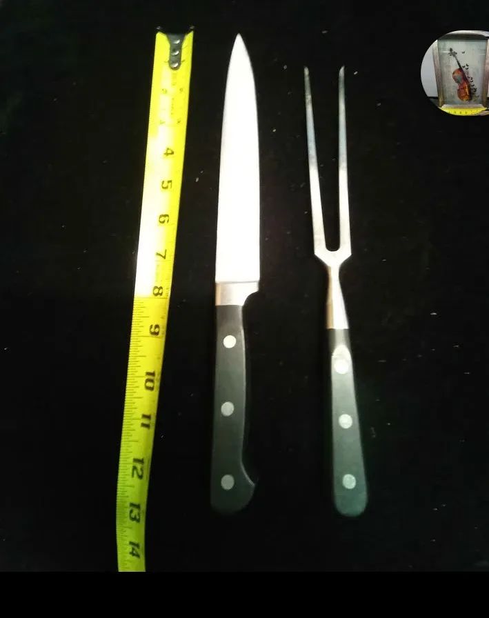 Marlboro Carving Stainless Steel Knife and Fork Set thumbnail