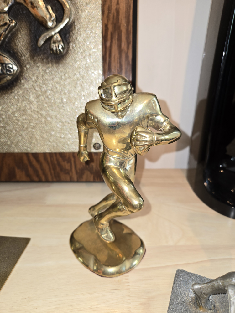Vintage Football Player Bookends - photo 2