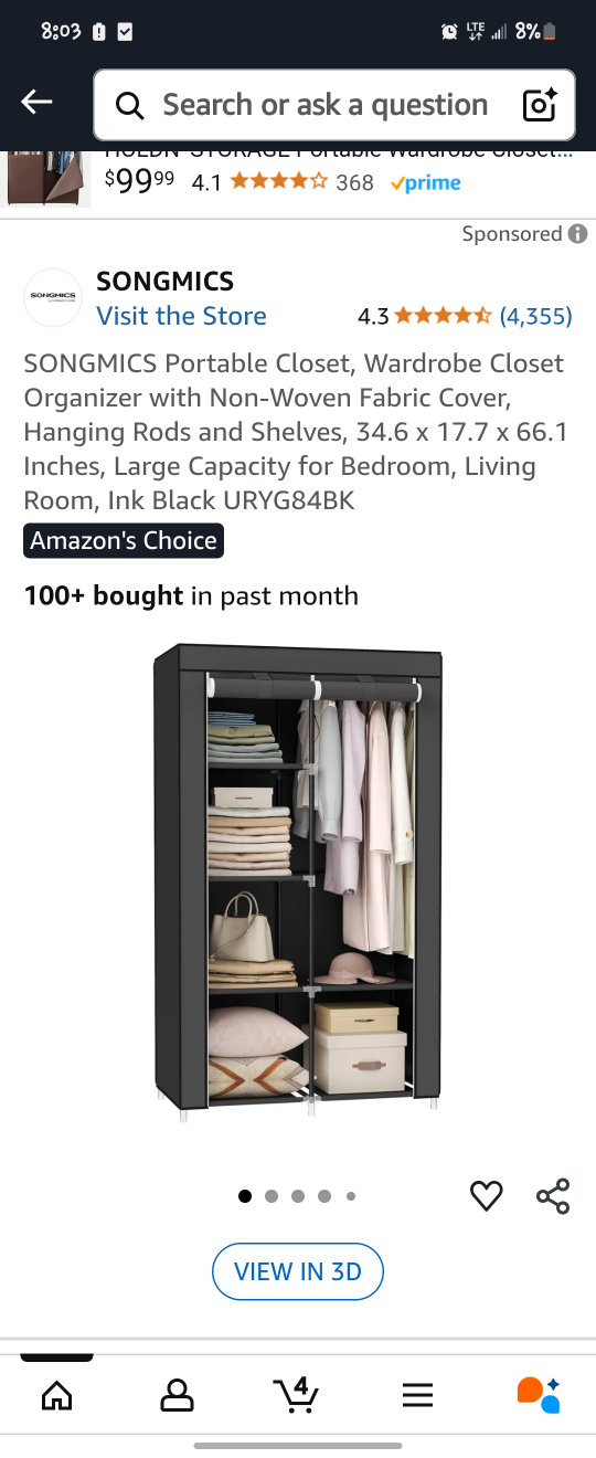 portable wardrobe closet clothes - photo 5