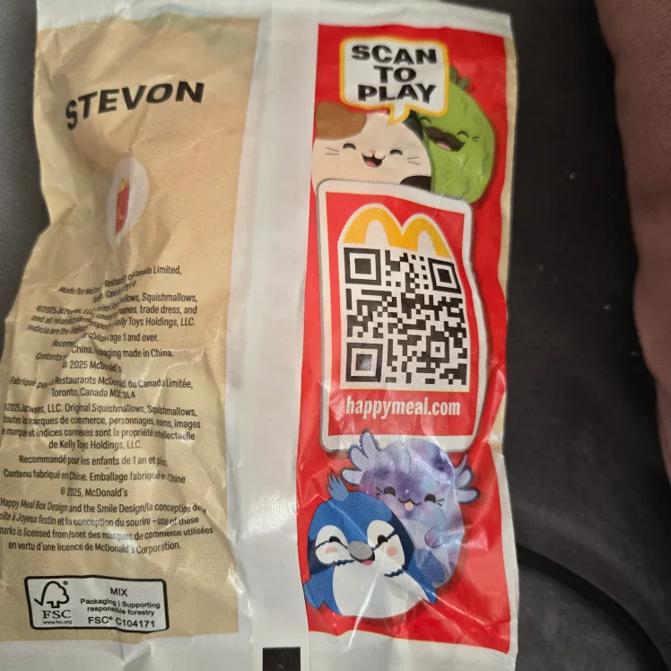 New Stevon Squishmallows McDonald's Happy Meal Toy image indicator(2)