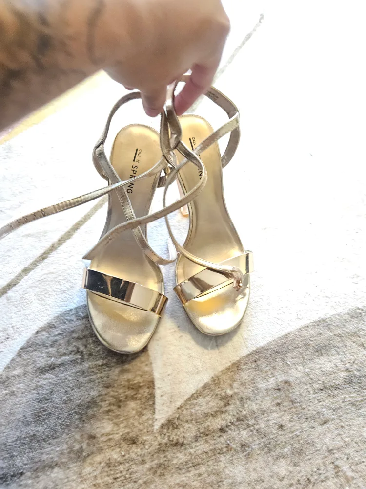 Call It Spring Rose Gold Heels - Size 7 thumbnail
