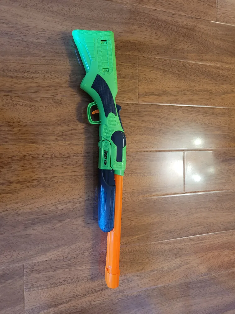 Double Barrel Toy Shotgun - Green & Orange thumbnail