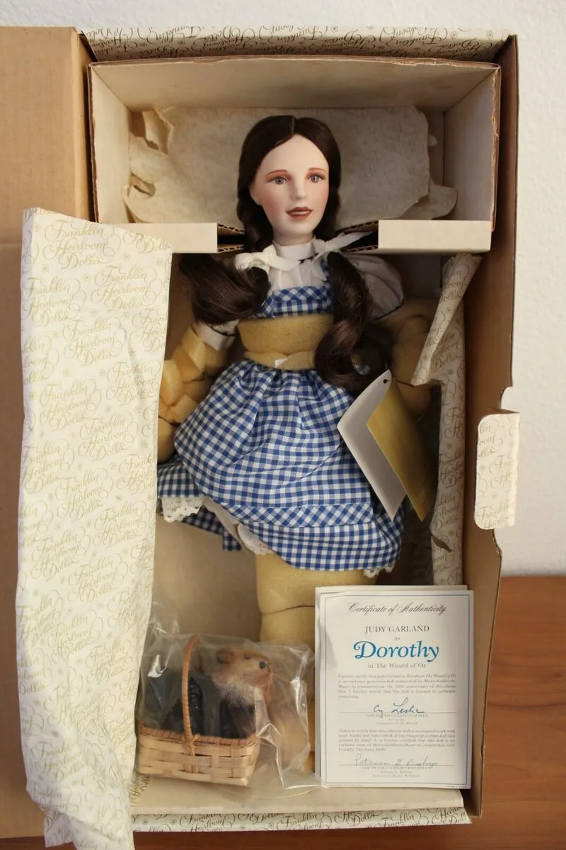 SALE All 6 for $500 - Wizard of Oz Franklin Mint Porcelain Dolls image indicator(2)