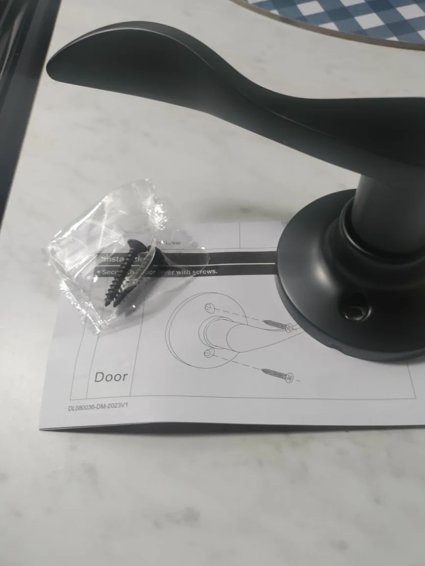 Privacy Lock Door Lever - Matte Black image indicator(2)