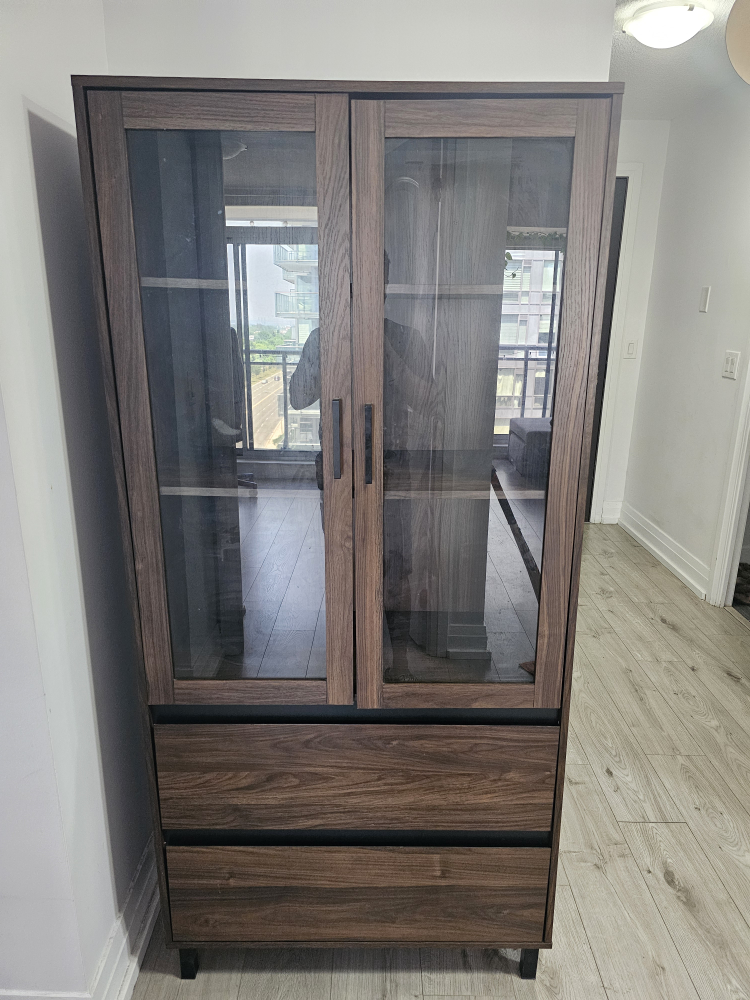 Brown Wooden Display Cabinet - photo 2