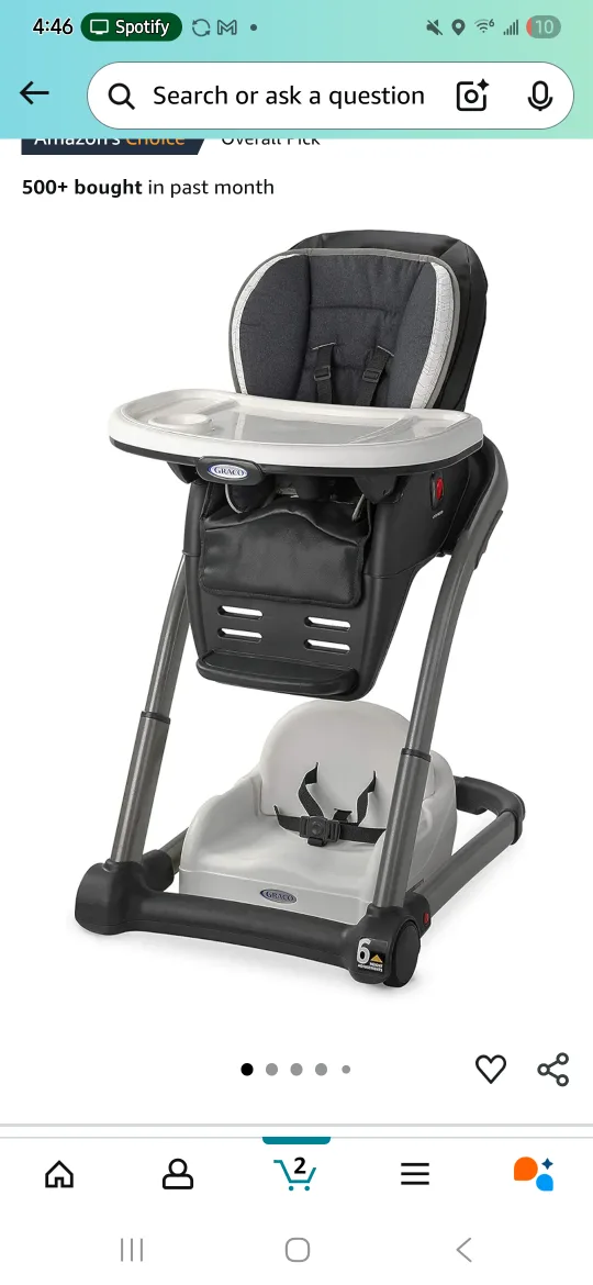 Graco 6-in-1 High Chair - Convertible image indicator(5)