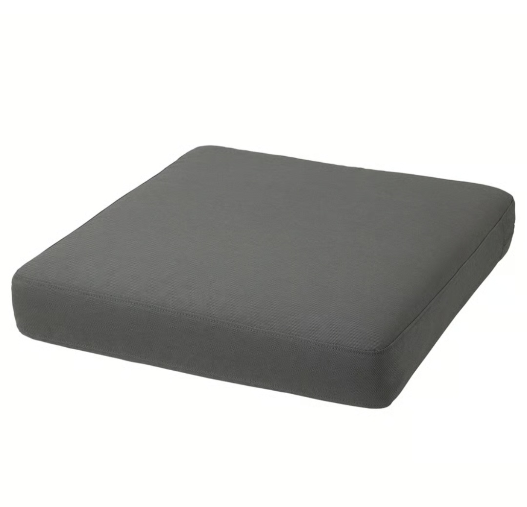 Cover for seat pad, outdoor dark gray, 62x62 cm (24 3/8x24 3/8