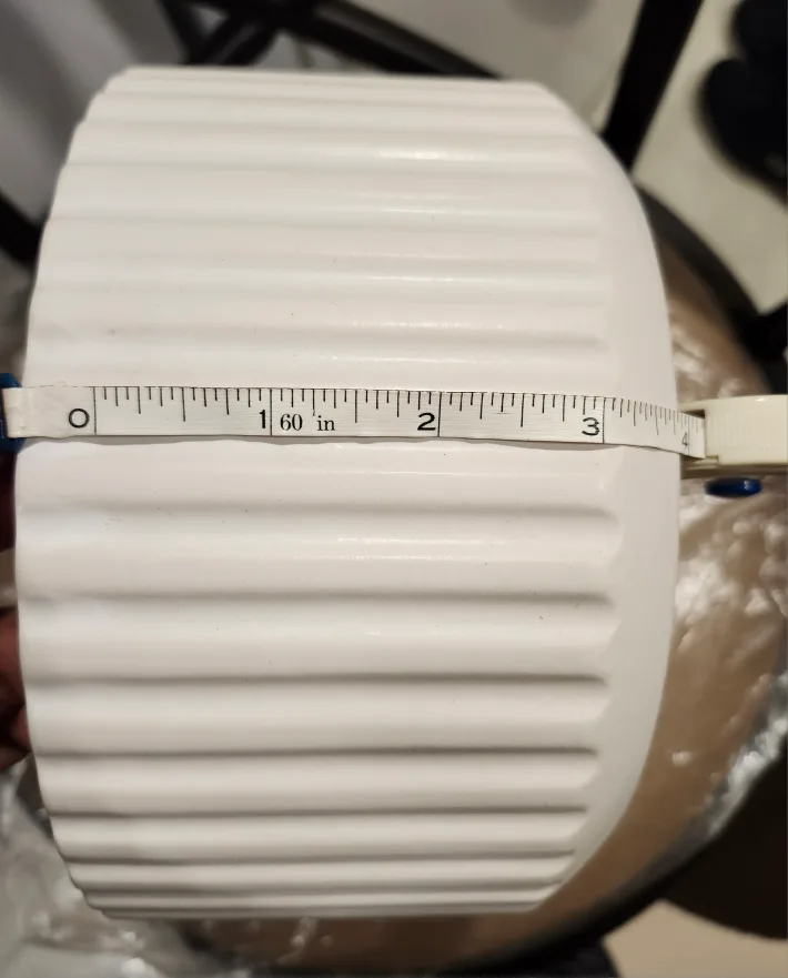 White Ceramic Ribbed Planter image indicator(7)