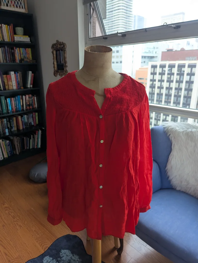 Nanette Lepore Red Blouse thumbnail