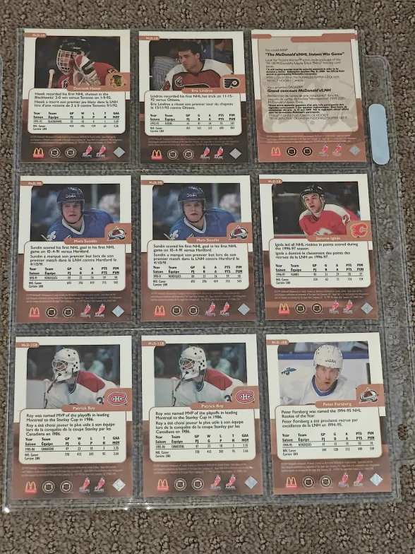 1999-2000 McDonalds Upper Deck Hockey Card Retro - 16 Cards image indicator(7)