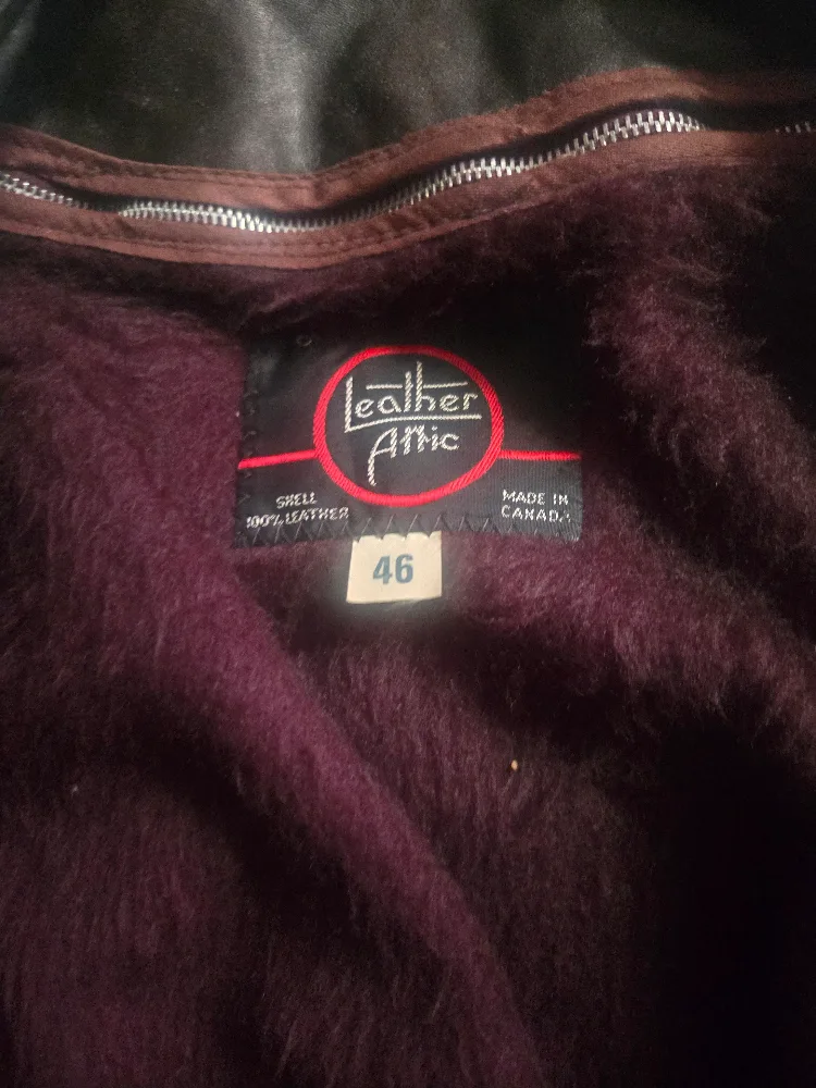 Leather Attic Vintage Leather Coat Size 46 thumbnail