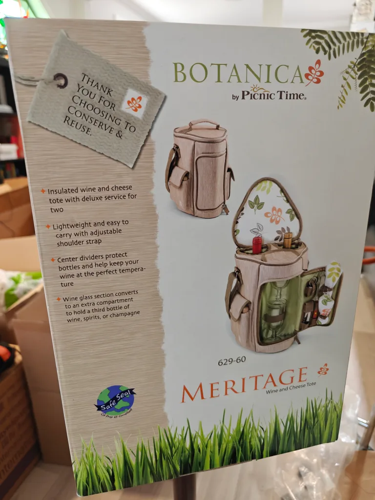 Botanica by Picnic Time Meritage Wine & Cheese Tote thumbnail