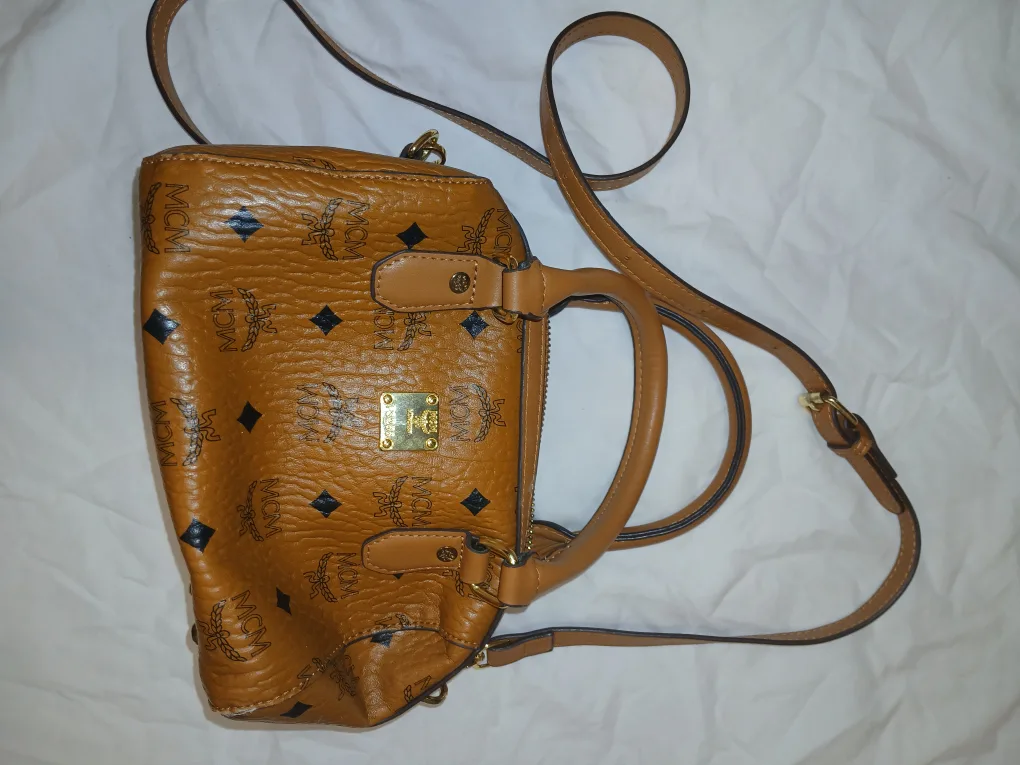 MCM Brown Leather Handbag thumbnail