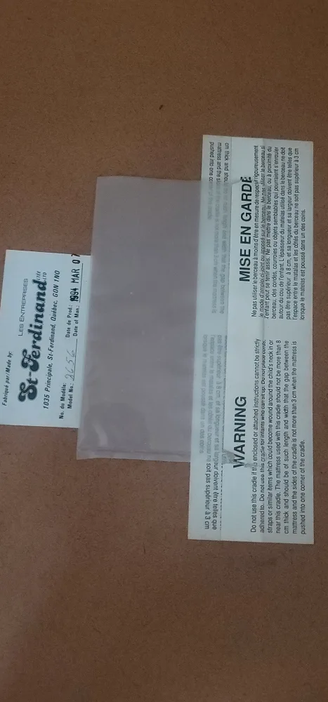 Wooden Baby Crib with Mattress image indicator(2)