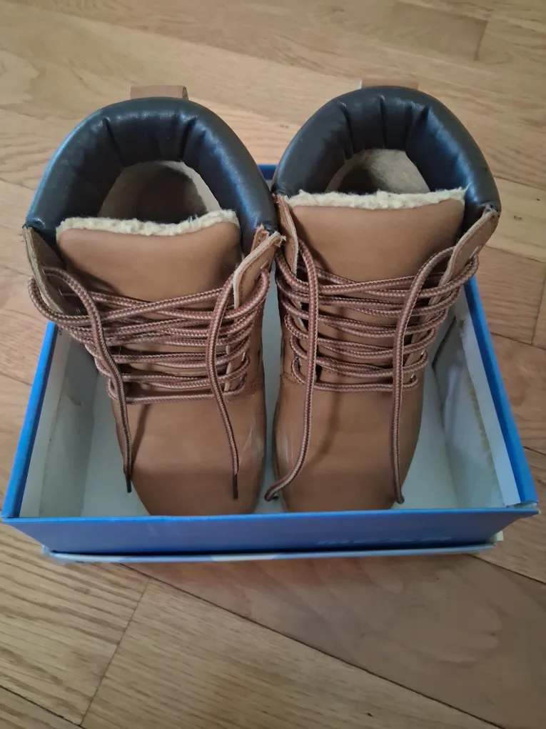 Tan Lace-Up Boots thumbnail