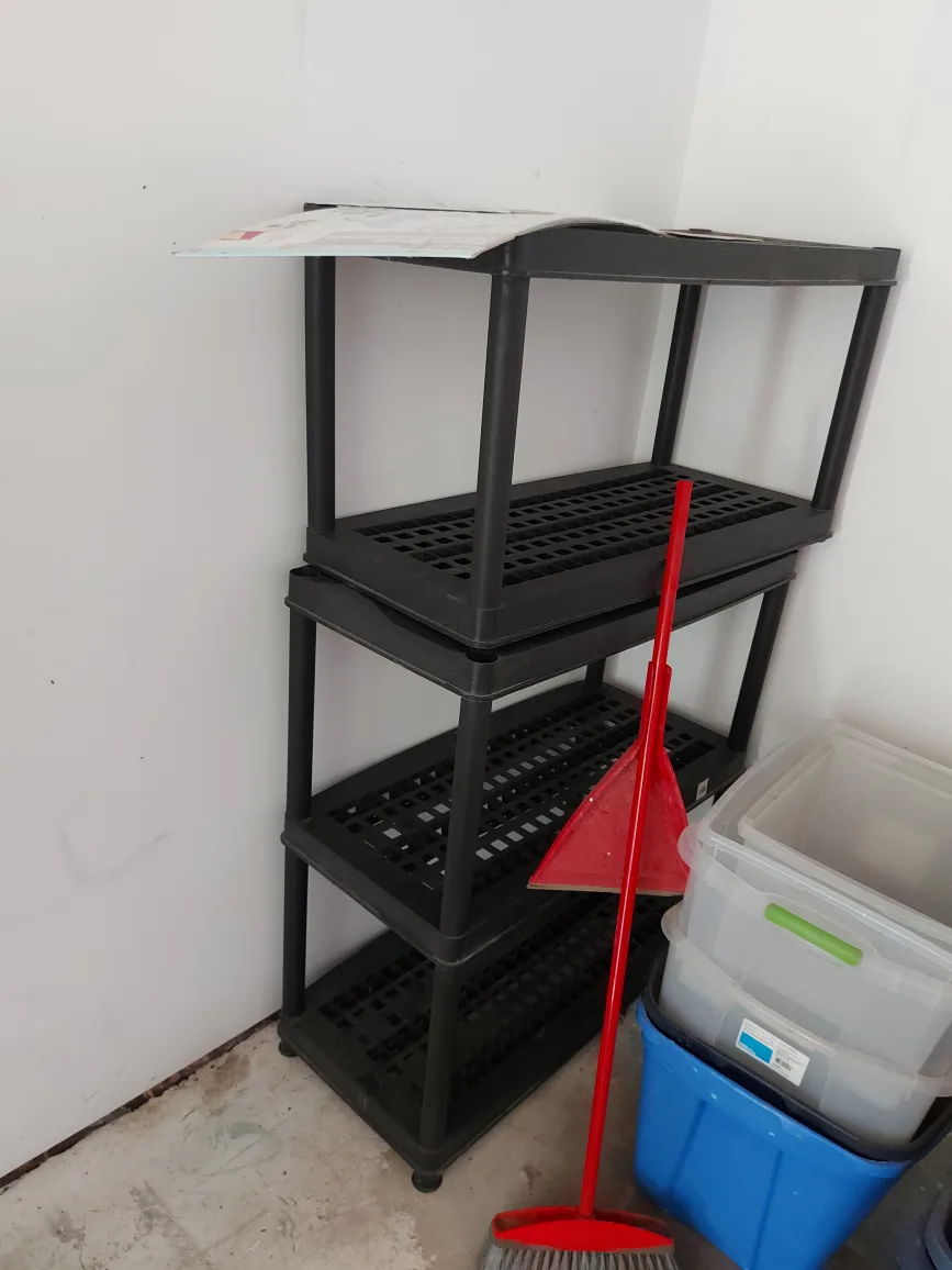 Black Plastic Shelving Unit thumbnail