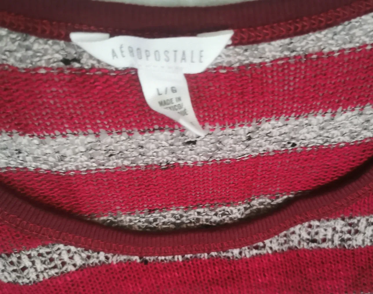 Aeropostale Striped Top - Size L image indicator(2)