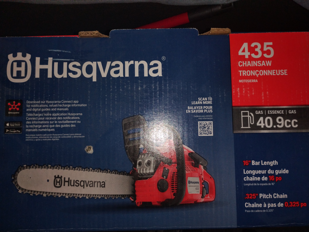 New Husqvarna 435 Chainsaw - 16 inch Bar