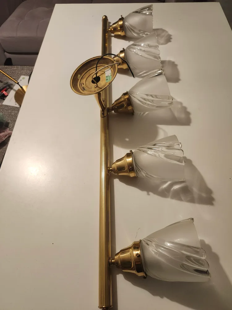 5-Light Brass Ceiling Fixture image indicator(3)