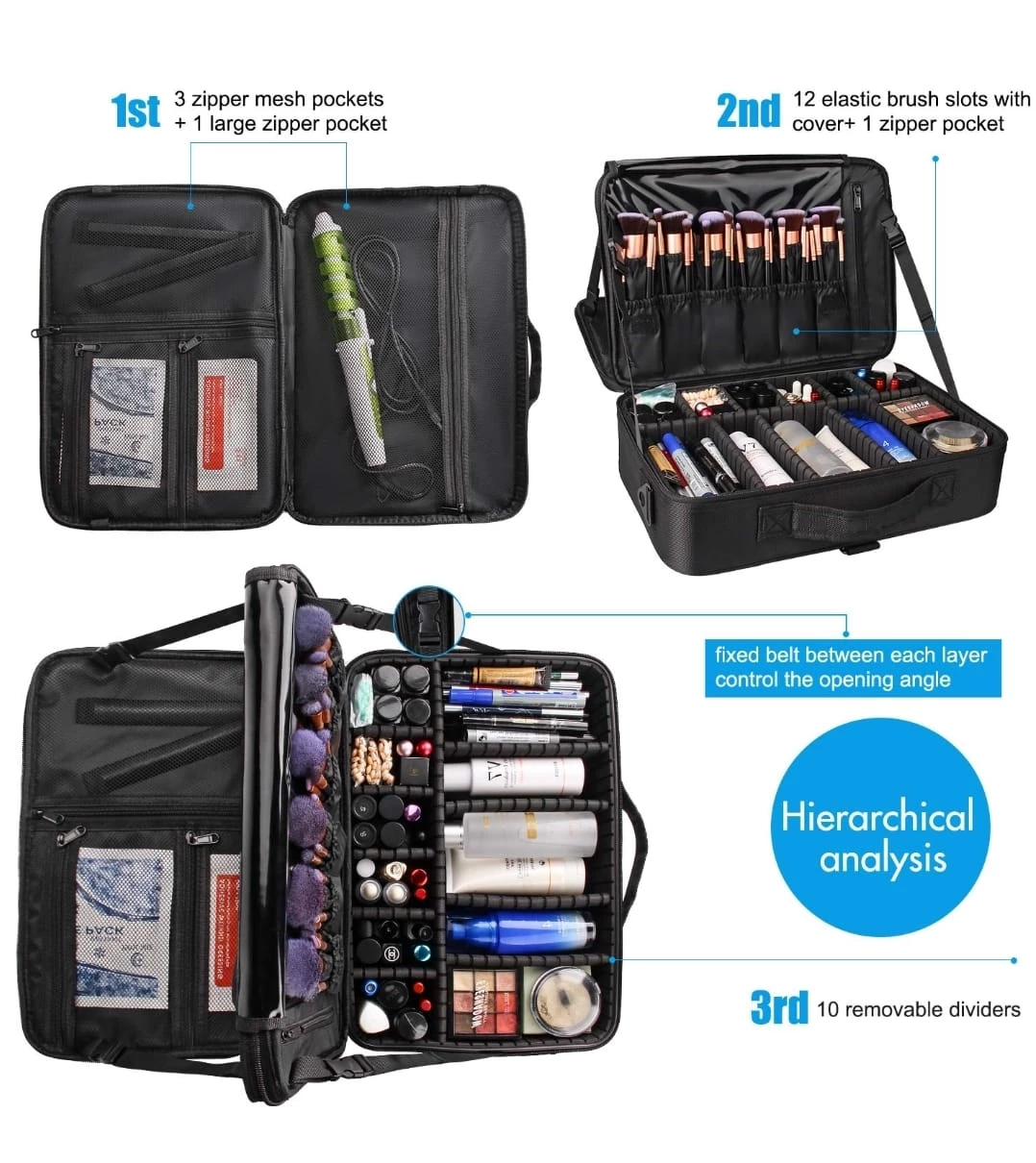 Reisover Makeup Train Case - Black - photo 5