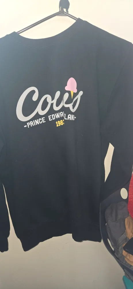 Cows Prince Edward Island Black Crewneck Sweatshirt thumbnail