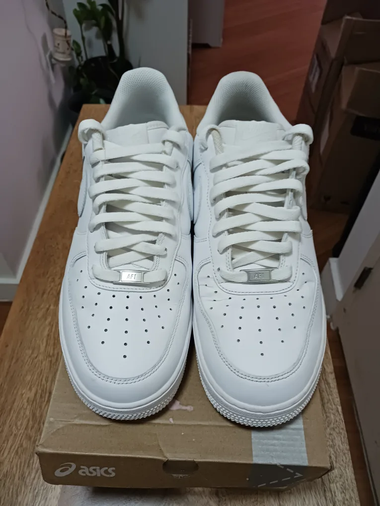 🔥Nike Air Force 1 Low White, Size 12 USED IN UNORIGINAL BOX image indicator(2)