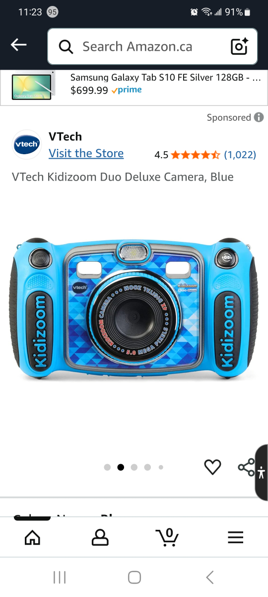 VTech Kidizoom Duo DX Camera, Blue