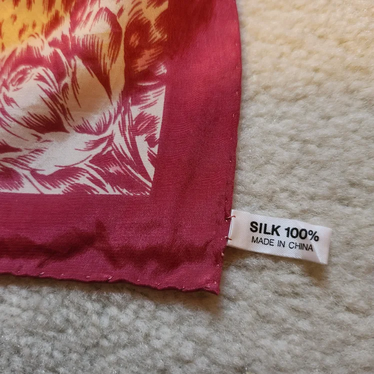 Floral Print Silk Scarf image indicator(2)