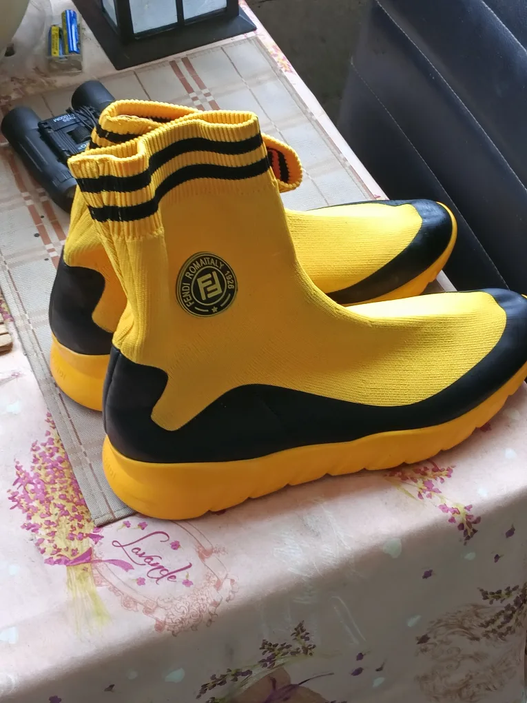 Fendi Romaitay 1925 Yellow/Black Sock Boots image indicator(5)