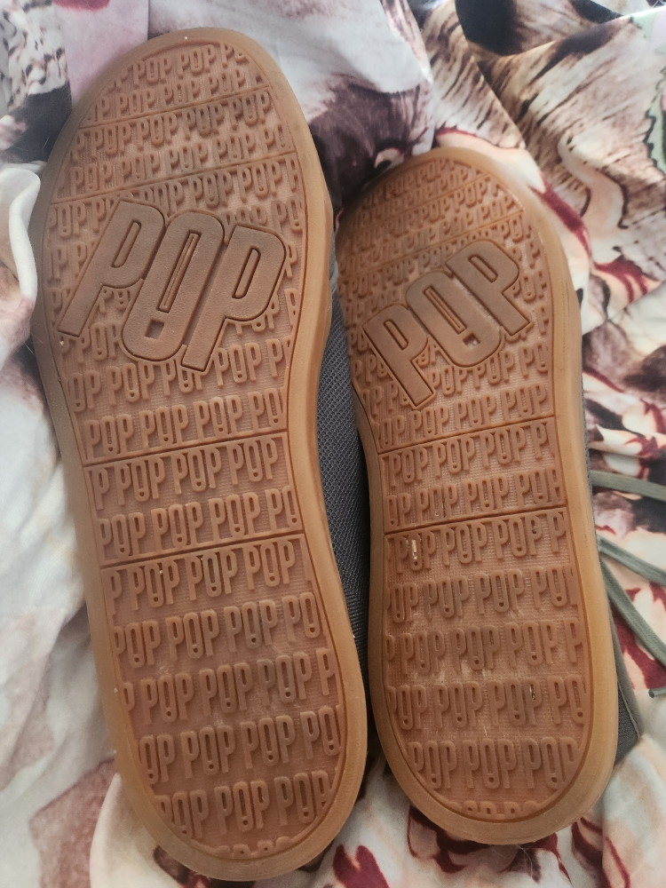 🏆  POP Shoes - Grey size 14 mens - photo 2