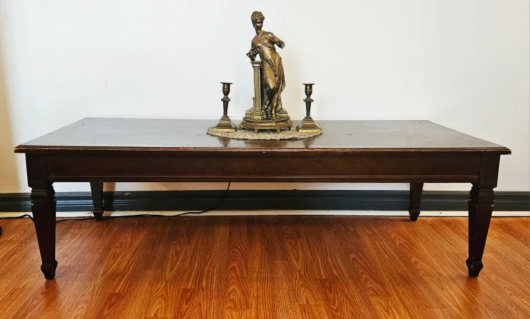 Wooden Coffee Table - Dark Brown 🇨🇦🍁 thumbnail