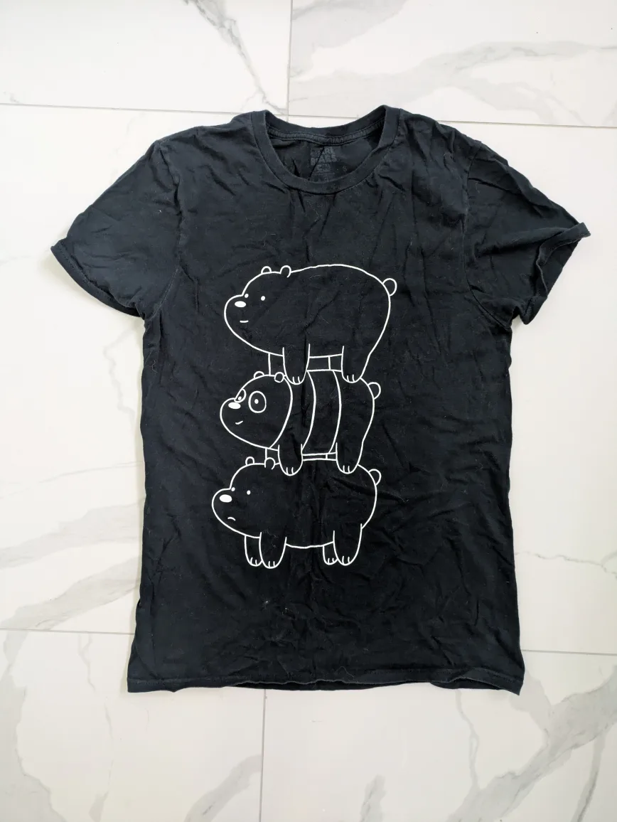 🇨🇦 We Bare Bears Cartoon Network Tee - Size S thumbnail