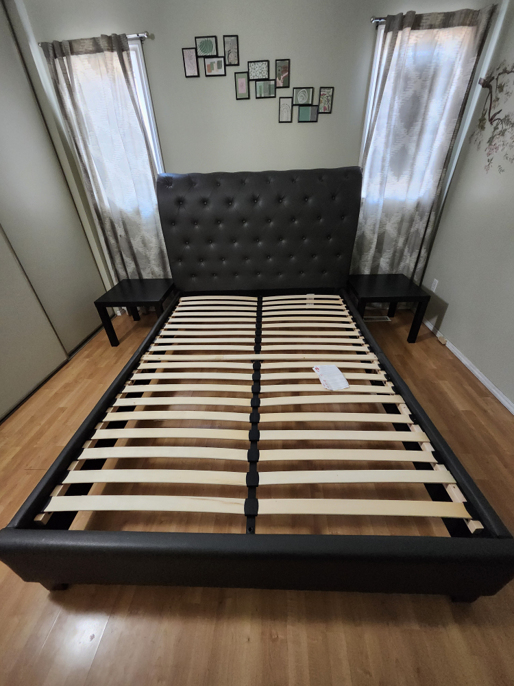 Upholstered Bed Frame with Headboard