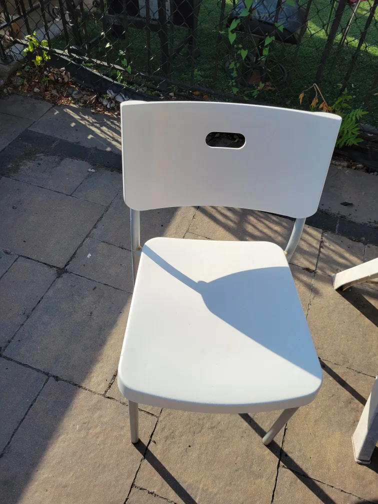 White Plastic Chair thumbnail